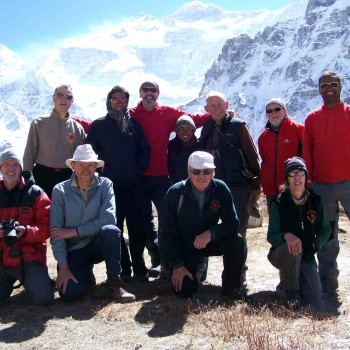 Group Photo in Pang pema Kanchenjunga Base camp Trek